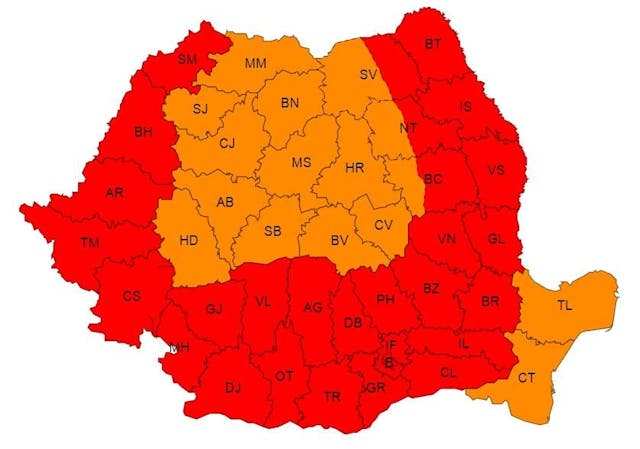 Avertisment meteorologic de caniculă extremă pentru jumătate din România