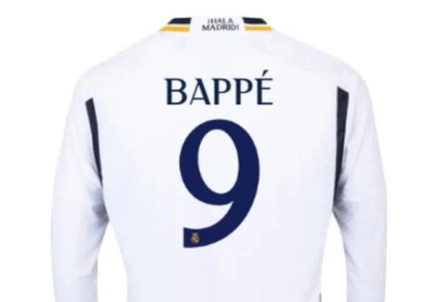 Restricțiile din drepturile de imagine ale lui Mbappe îi împiedică pe fanii lui Real Madrid să-și personalizeze tricourile