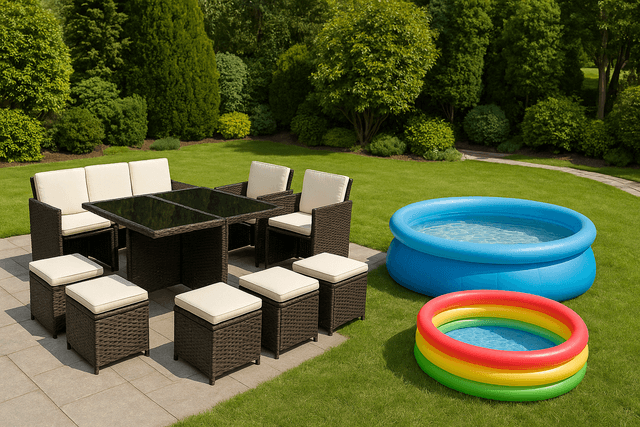Transformă-ți grădina cu mobilier modern și piscine gonflabile