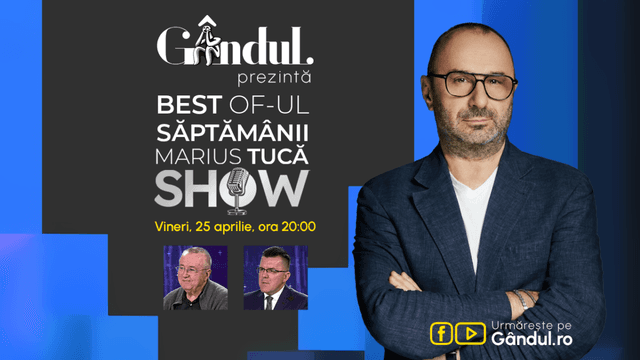  Ediție Explozivă Best of Marius Tucă Show: Ion Cristoiu și Dan Dungaciu Disecă Evenimentele Săptămânii - Vineri, 25 Aprilie, Ora 20:00!