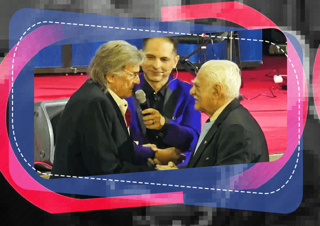  Florin Piersic și-a revăzut colegul de liceu după 70 de ani la Gala din Cluj!