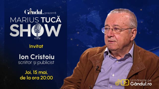  Joi, 15 Mai, la 20:00 - Ion Cristoiu în Direct pe Gândul, Facebook și YouTube. Rămâneți pe recepție!