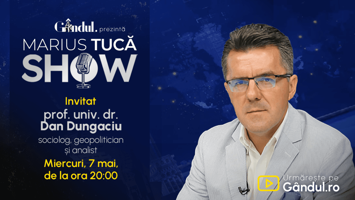  Dialog cu Prof. Univ. Dr. Dan Dungaciu, 7 mai, 20:00 - Streaming Live pe Gândul, Facebook și YouTube
