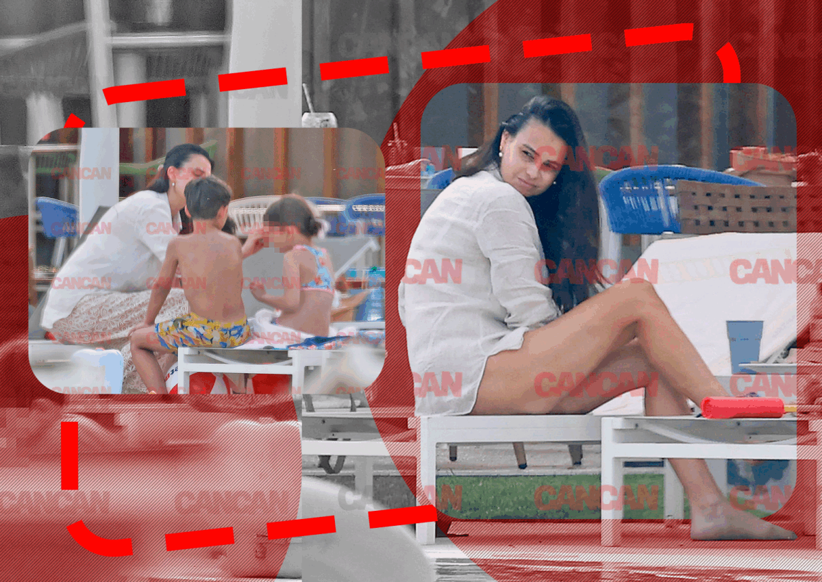 Momente Discrete la Piscină - Între Copii și Visul Unui Bronz Perfect, Soția lui Adrian Sînă Uimește din Nou!