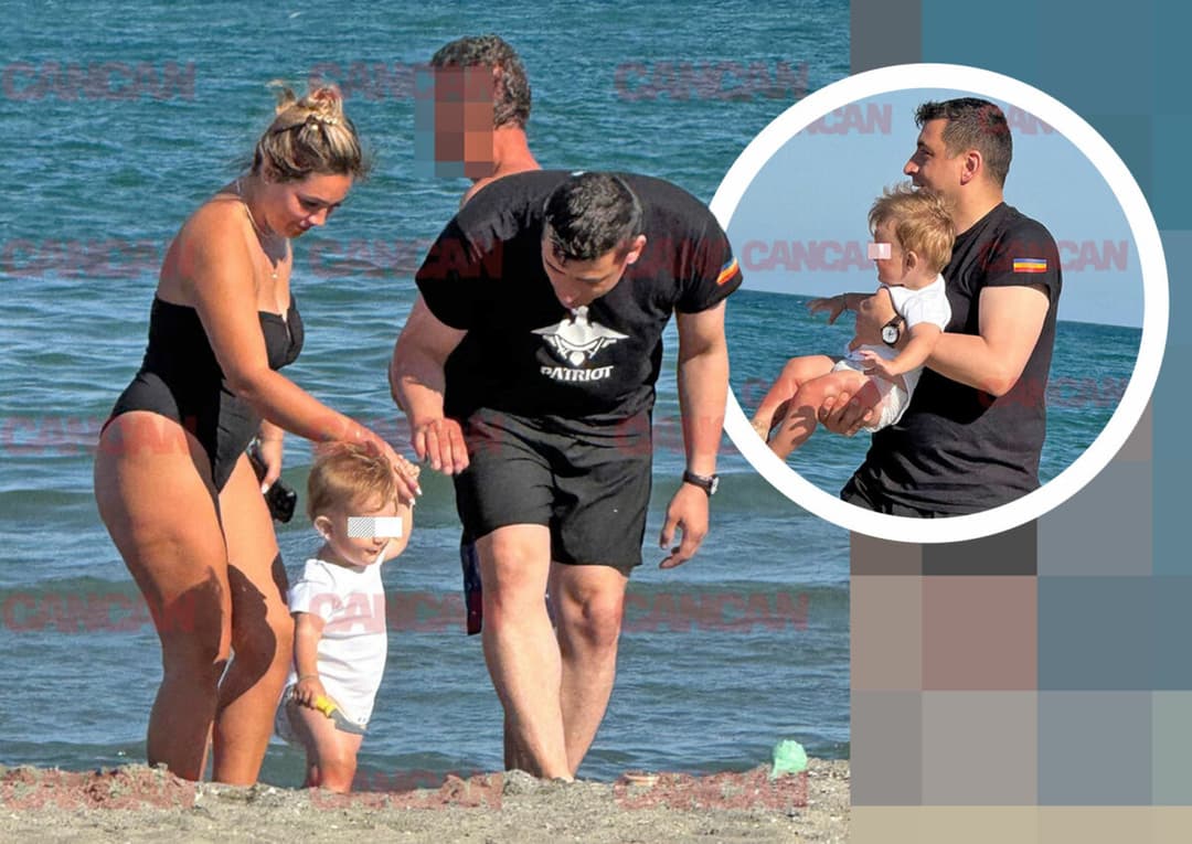 Imagini pline de emoție cu George Simion și familia pe litoralul românesc! Micuțul Răducu, vedeta vacanței în stațiunea Neptun.