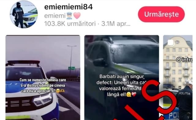  Invazia Conturilor False de Poliție pe TikTok Amenință Imaginea MAI și Siguranța Cetățenilor! Aflați Cum să Recunoașteți și Evitați Aceste Profile Înșelătoare!