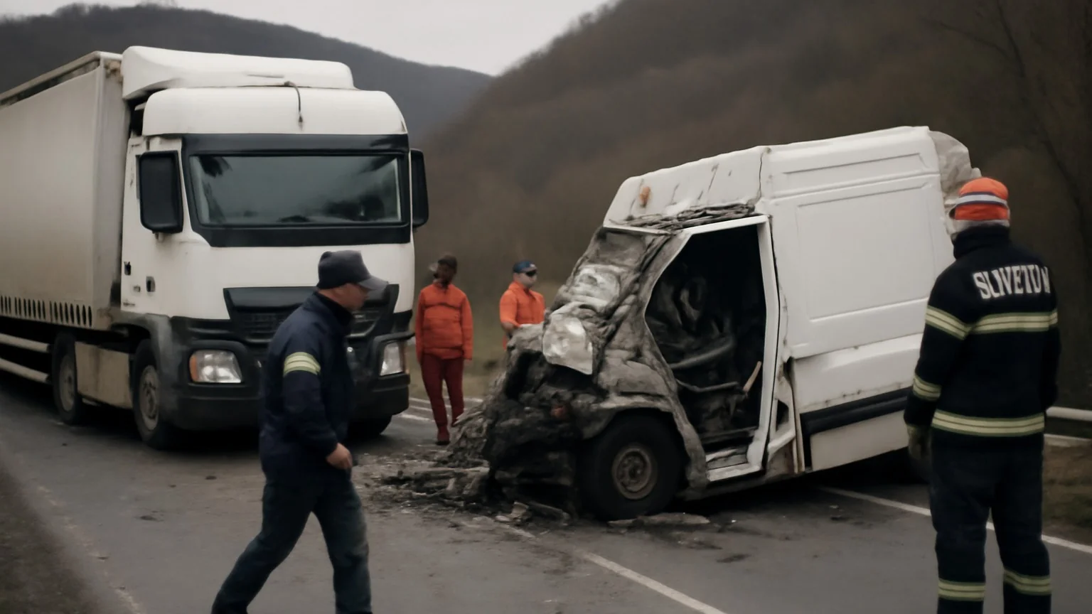 Accident grav pe DN6, Domașnea — trei morți și un rănit