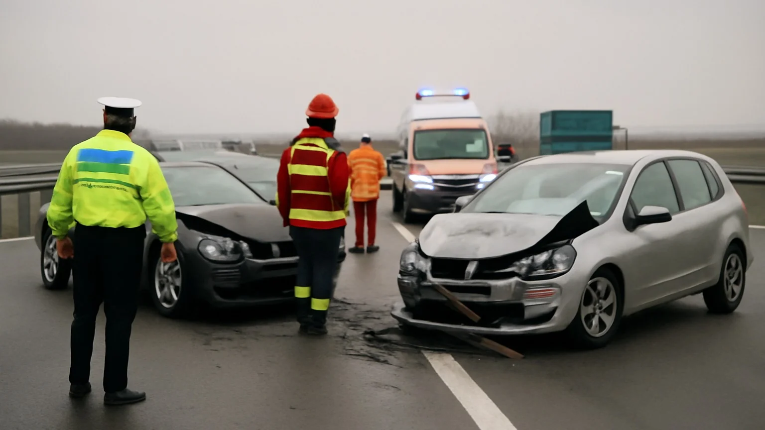 Accident pe A1 (Uliești) — două persoane rănite; trafic restricționat, 20 ianuarie 2026