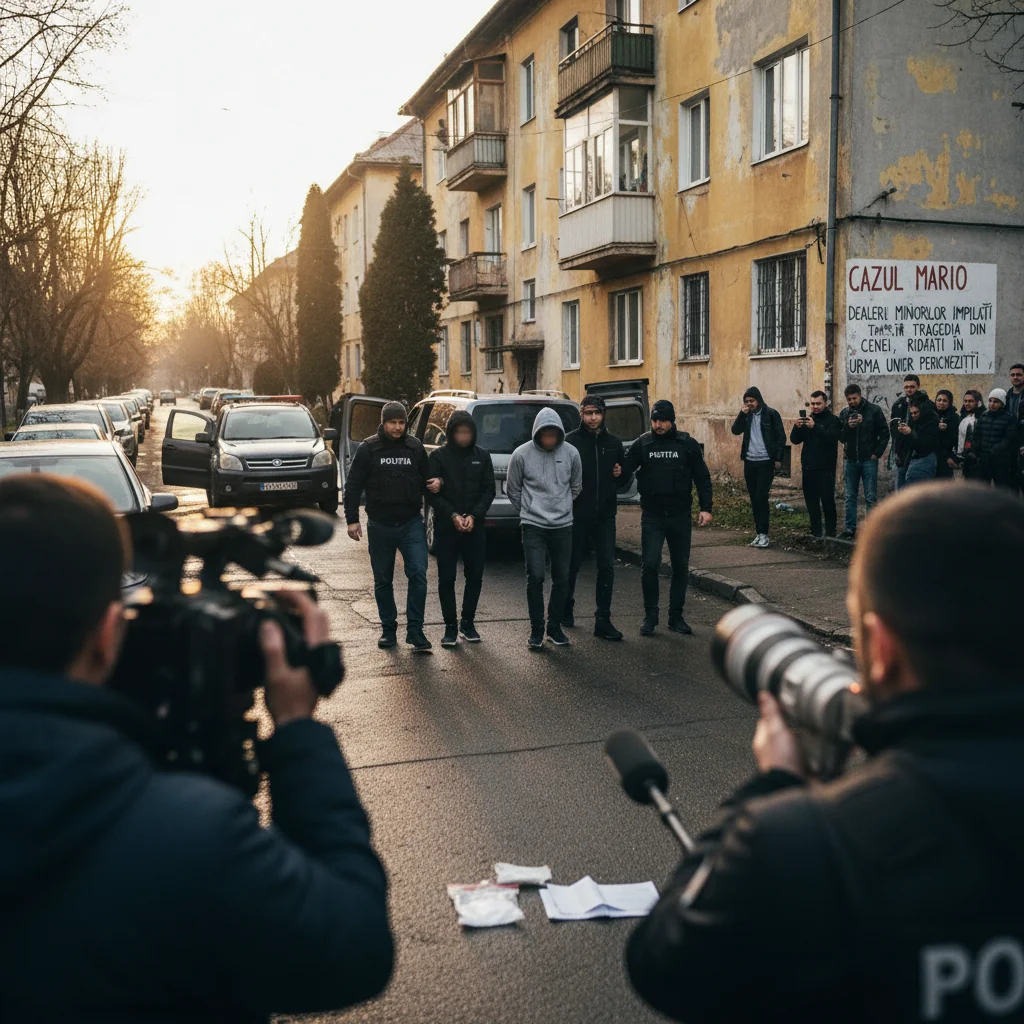 Arad: 17 reținuți după 33 de percheziții pe droguri