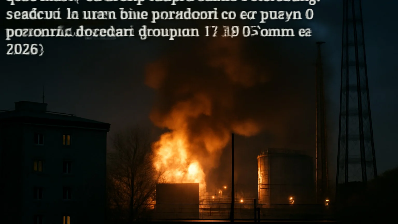 Atac masiv cu drone asupra Sankt Petersburg: incendii la terminale petroliere și cel puțin o persoană decedată (noaptea 17–18 octombrie 2026)