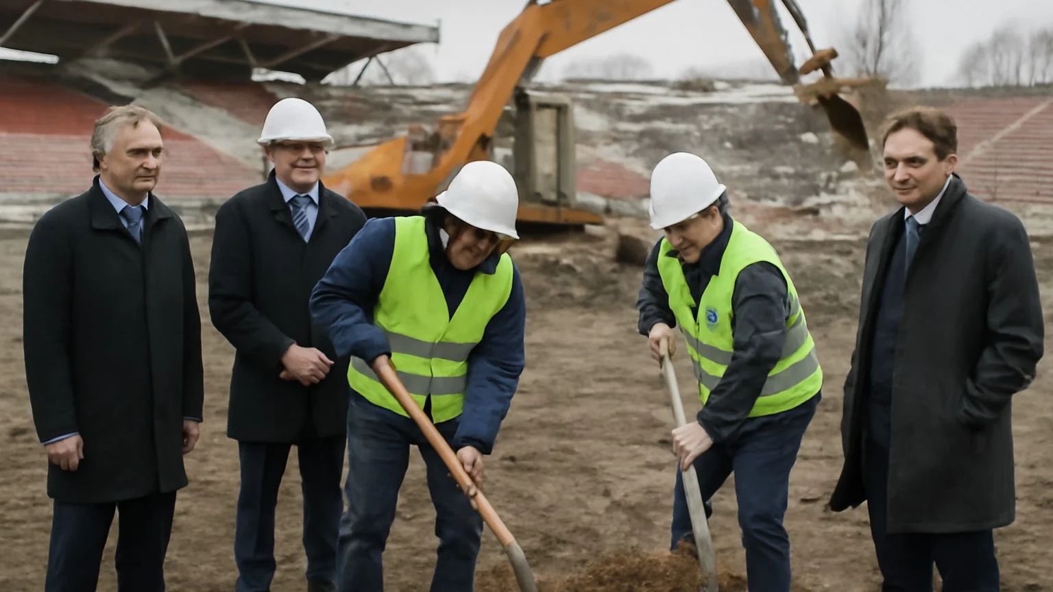 Au început lucrările pentru noul stadion Dinamo în Ştefan cel Mare (19 ianuarie 2026)