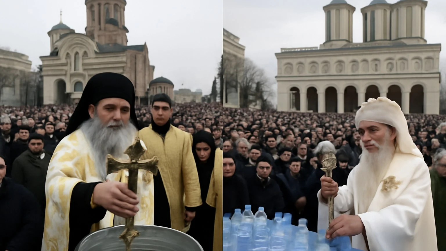 Boboteaza 2026: mii de credincioşi la slujbe în Constanţa şi la Patriarhie; distribuire de agheasmă