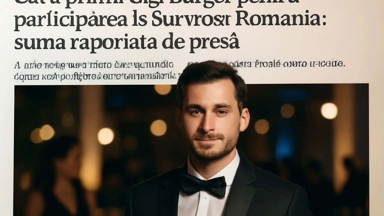 Cât a primit Gigi Burger pentru participarea la Survivor România: suma raportată de presă