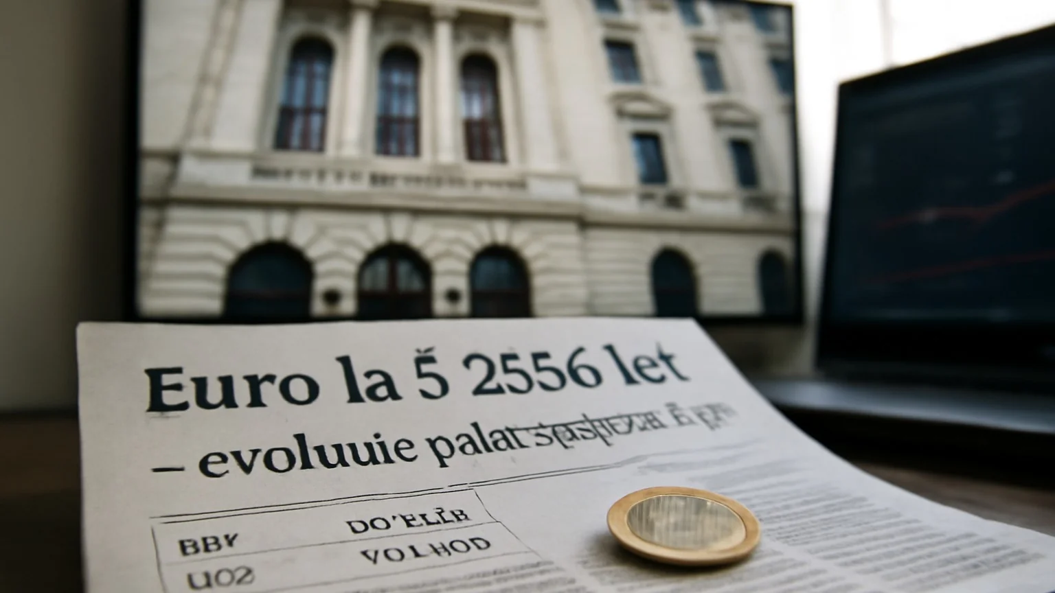 Curs BNR: euro la 5,2556 lei — evoluție publicată pe 2 iunie 2026
