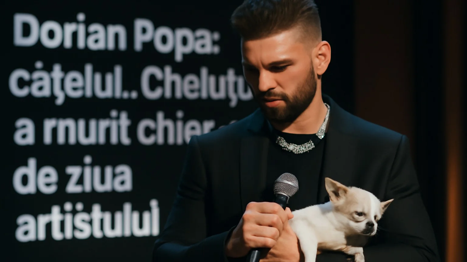 Dorian Popa: cățelul „Cheluțu” a murit chiar de ziua artistului