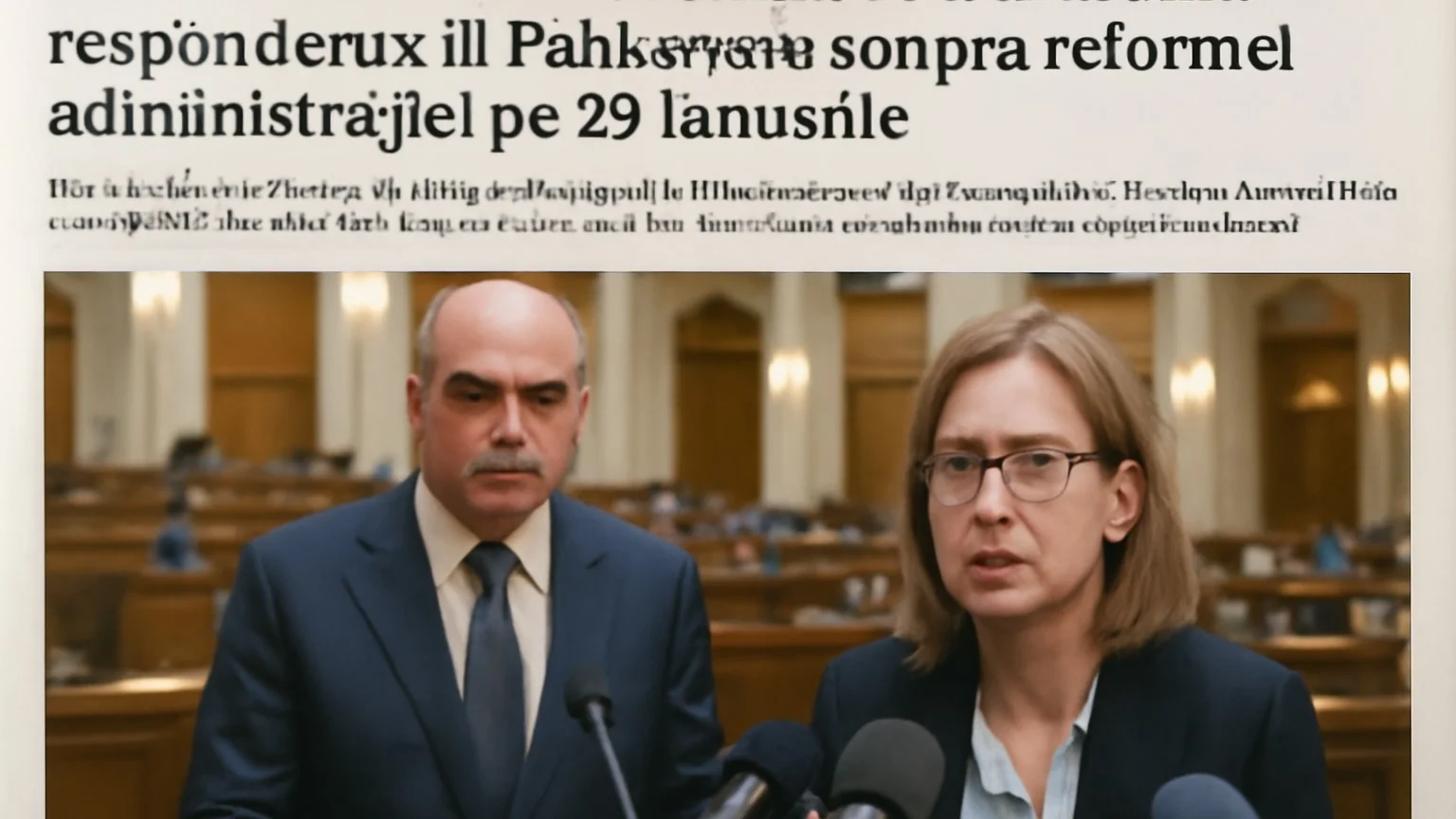 Guvernul menţine intenţia de a‑şi asuma răspunderea în Parlament asupra reformei administraţiei pe 29 ianuarie