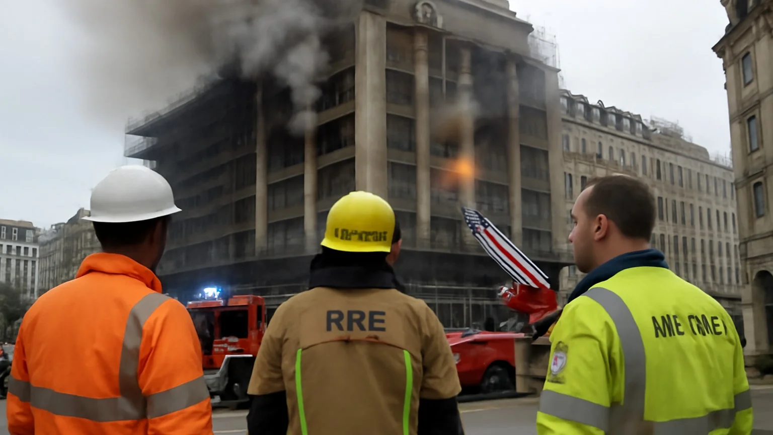 Incendiu mortal la un şantier din centrul Bruxelles‑ului: mai multe persoane găsite decedate în puţul liftului
