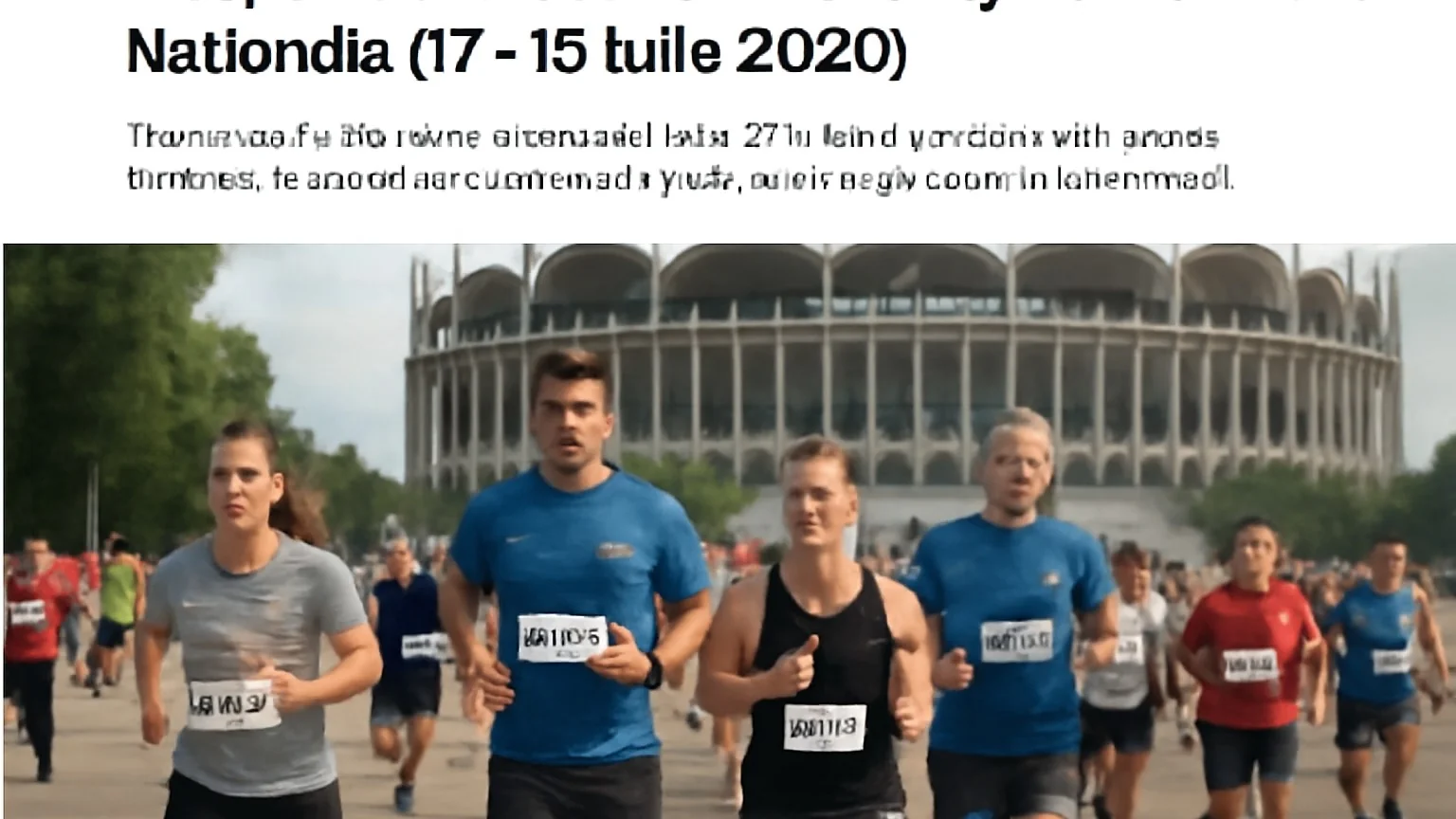 Începe Bucharest Town Charity Run la Arena Naţională (17–19 iulie 2026)