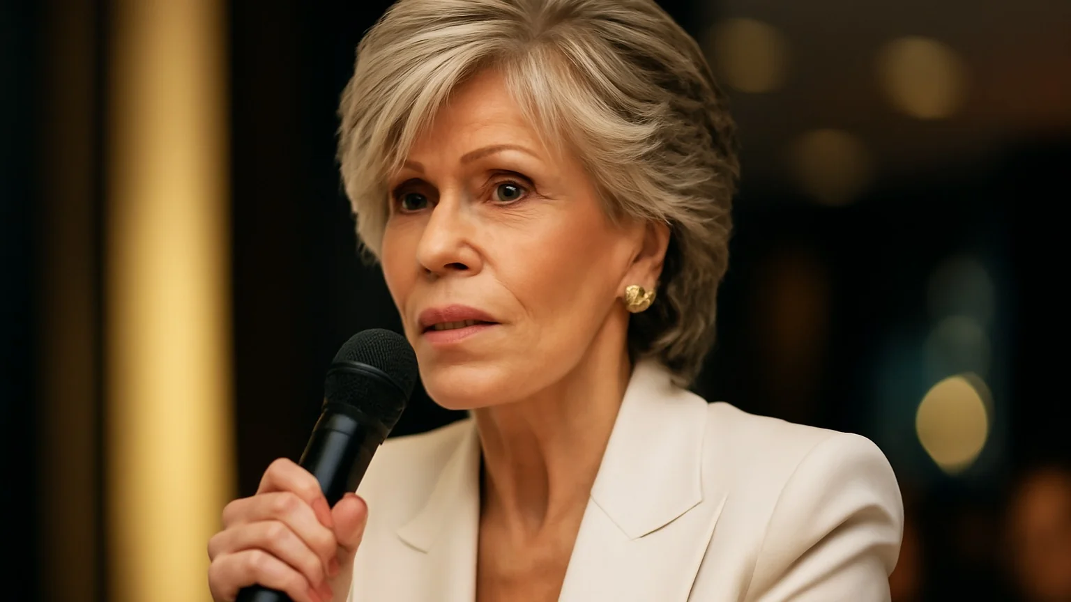 (INT) Jane Fonda critică fuziunea Paramount‑WBD la un eveniment public — relatat pe 15 iunie 2026
