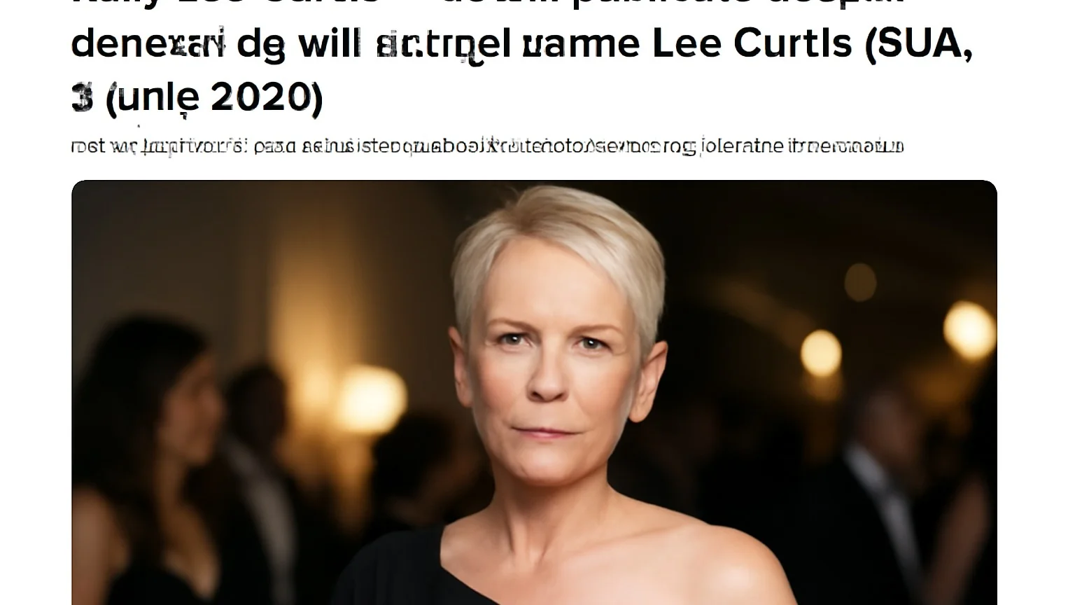 Kelly Lee Curtis — detalii publicate despre decesul surorii actriței Jamie Lee Curtis (SUA, 2 iunie 2026)