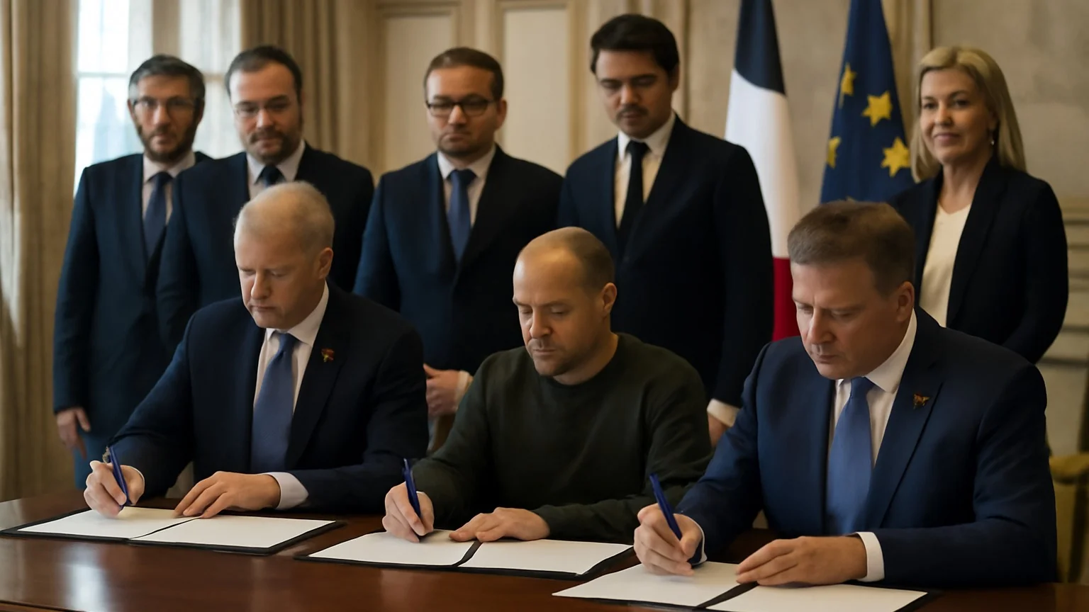 Liderii reuniţi la Paris adoptă declaraţii privind garanţii de securitate pentru Ucraina; România participă la discuţii