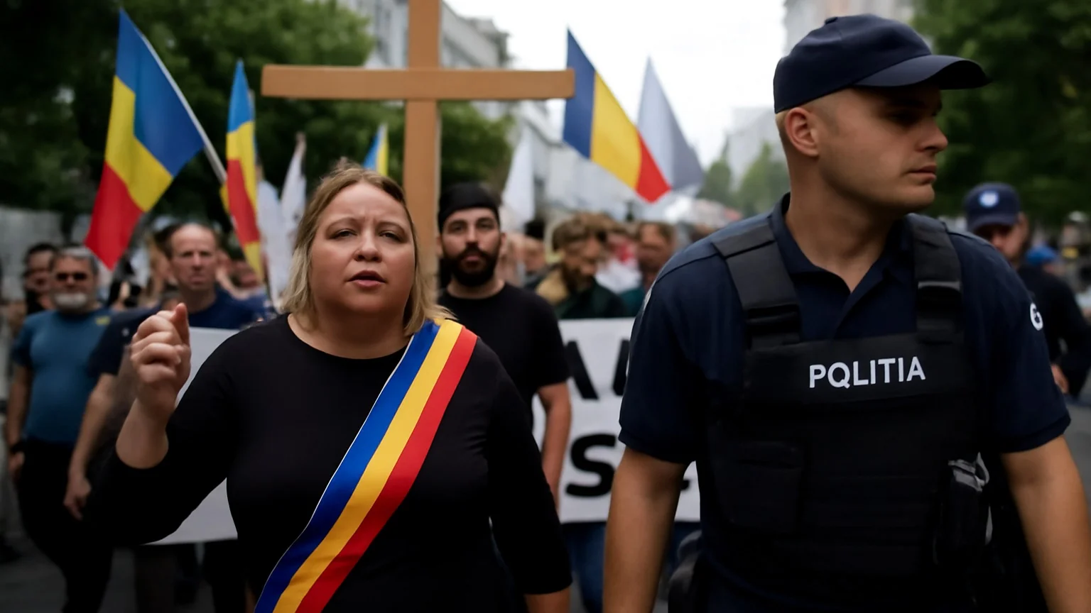 „Marșul Normalității” condus de Diana Șoșoacă: sesizări penale și amenzi după manifestație