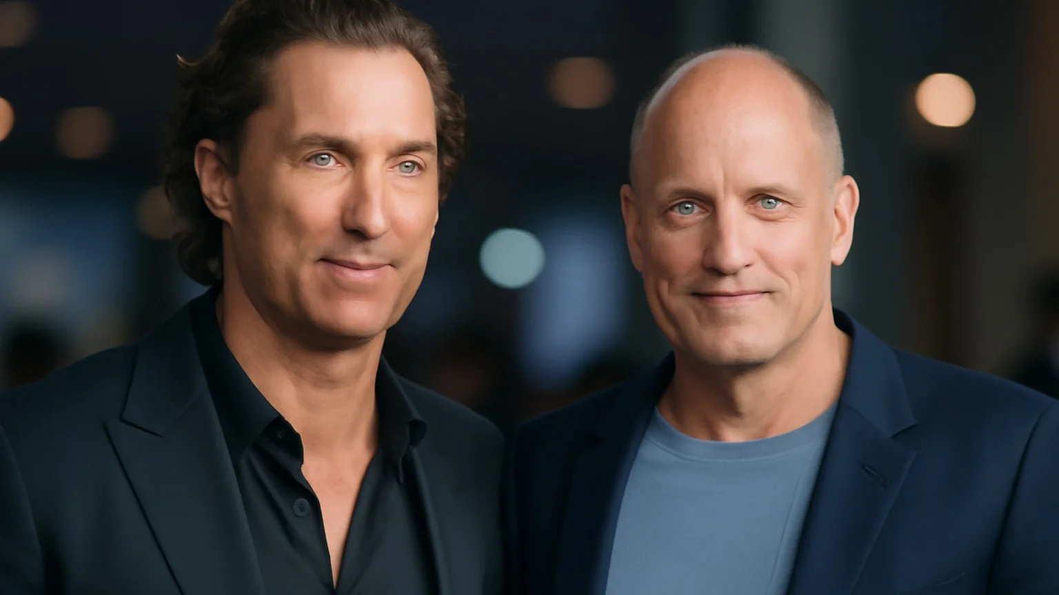Matthew McConaughey și Woody Harrelson, moment viral în promovarea serialului „Brothers” înainte de premiera Apple TV