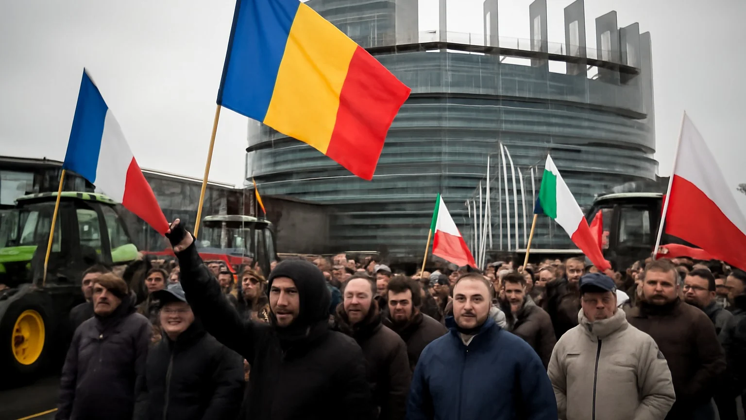 Mii de fermieri protestează la Strasbourg împotriva acordului UE–Mercosur