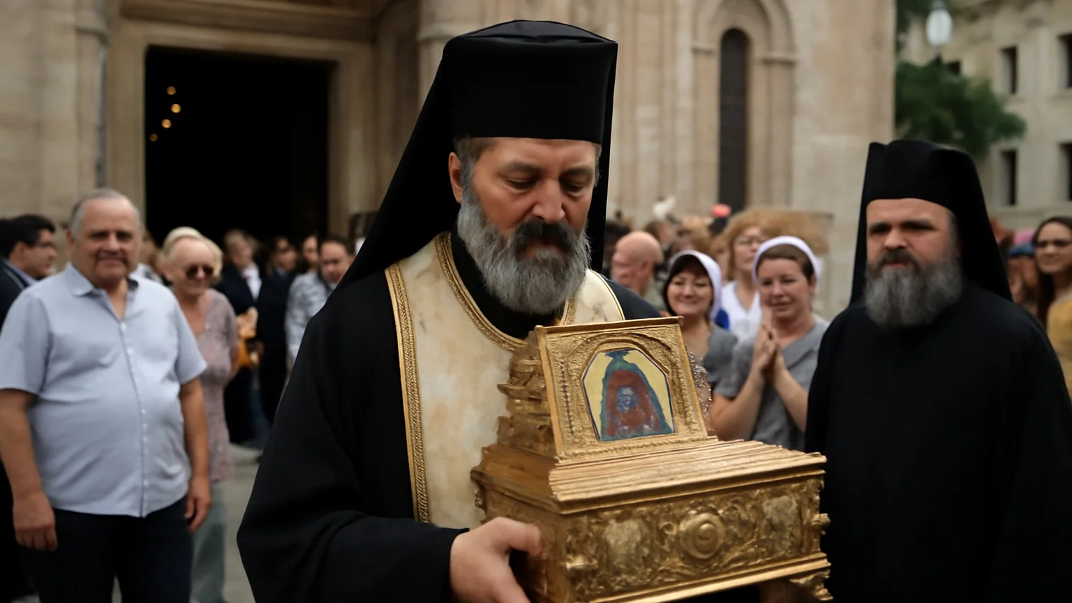 Moaștele Sfintei Ana aduse pentru prima dată în România; depunere la Biserica Sf. Gheorghe‑Nou, București