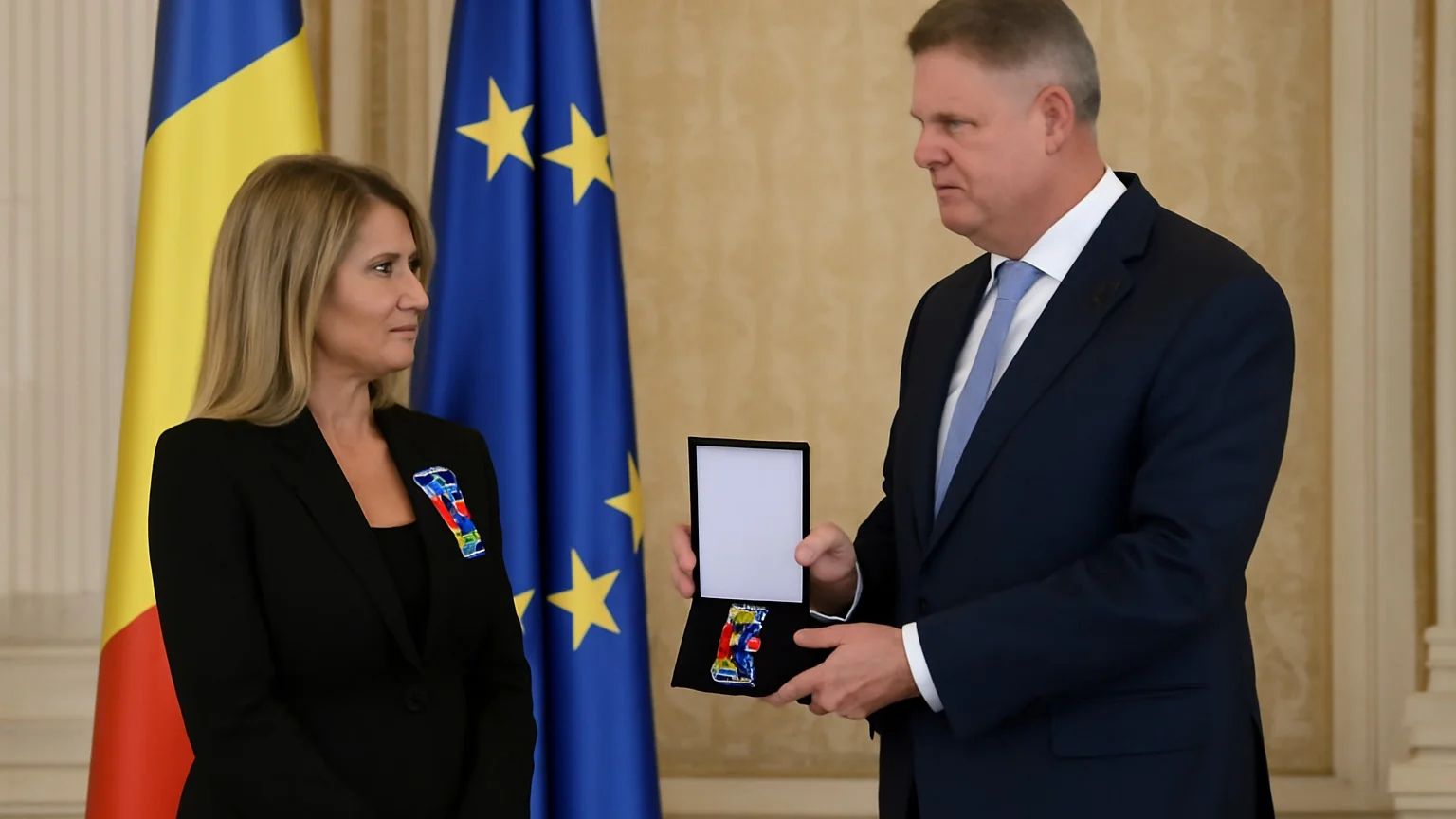 Nadia Comăneci, decorată de președintele României la Palatul Cotroceni