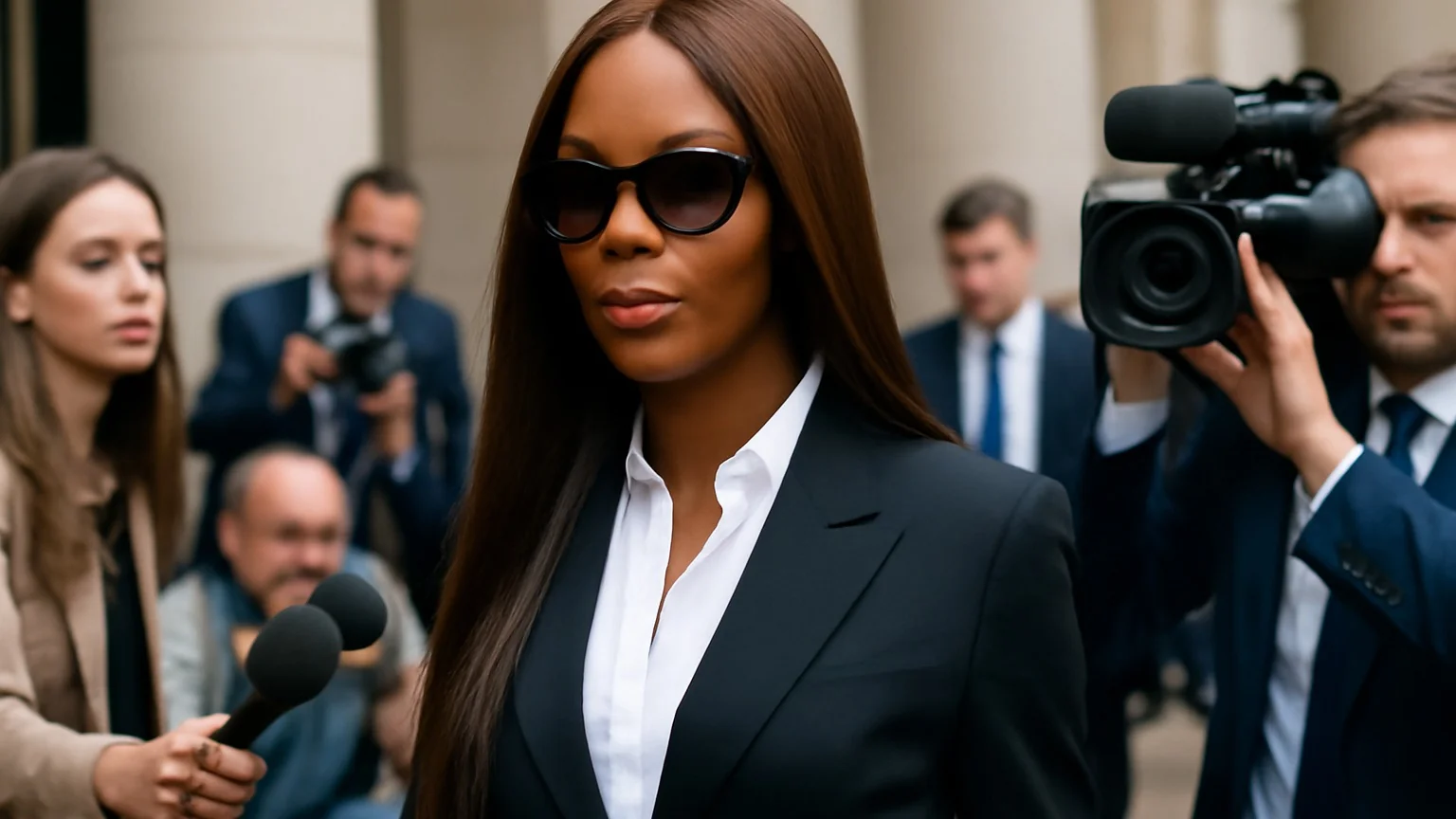 Naomi Campbell la tribunal — aparat și prezență mediatică (16 iunie 2026)
