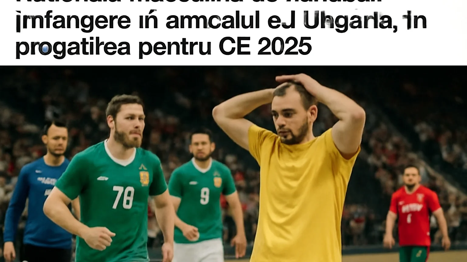 Naţionala masculină de handbal: înfrângere în amicalul cu Ungaria, în pregătirea pentru CE 2026
