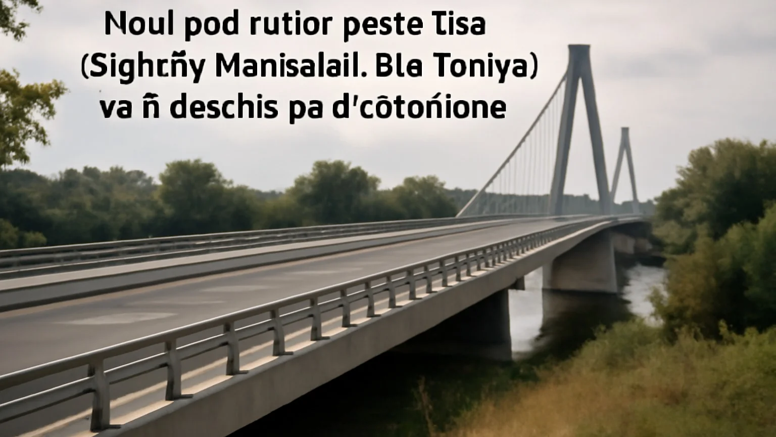 Noul pod rutier peste Tisa (Sighetu Marmației–Bila Țerkva) va fi deschis pe 8 octombrie 2026