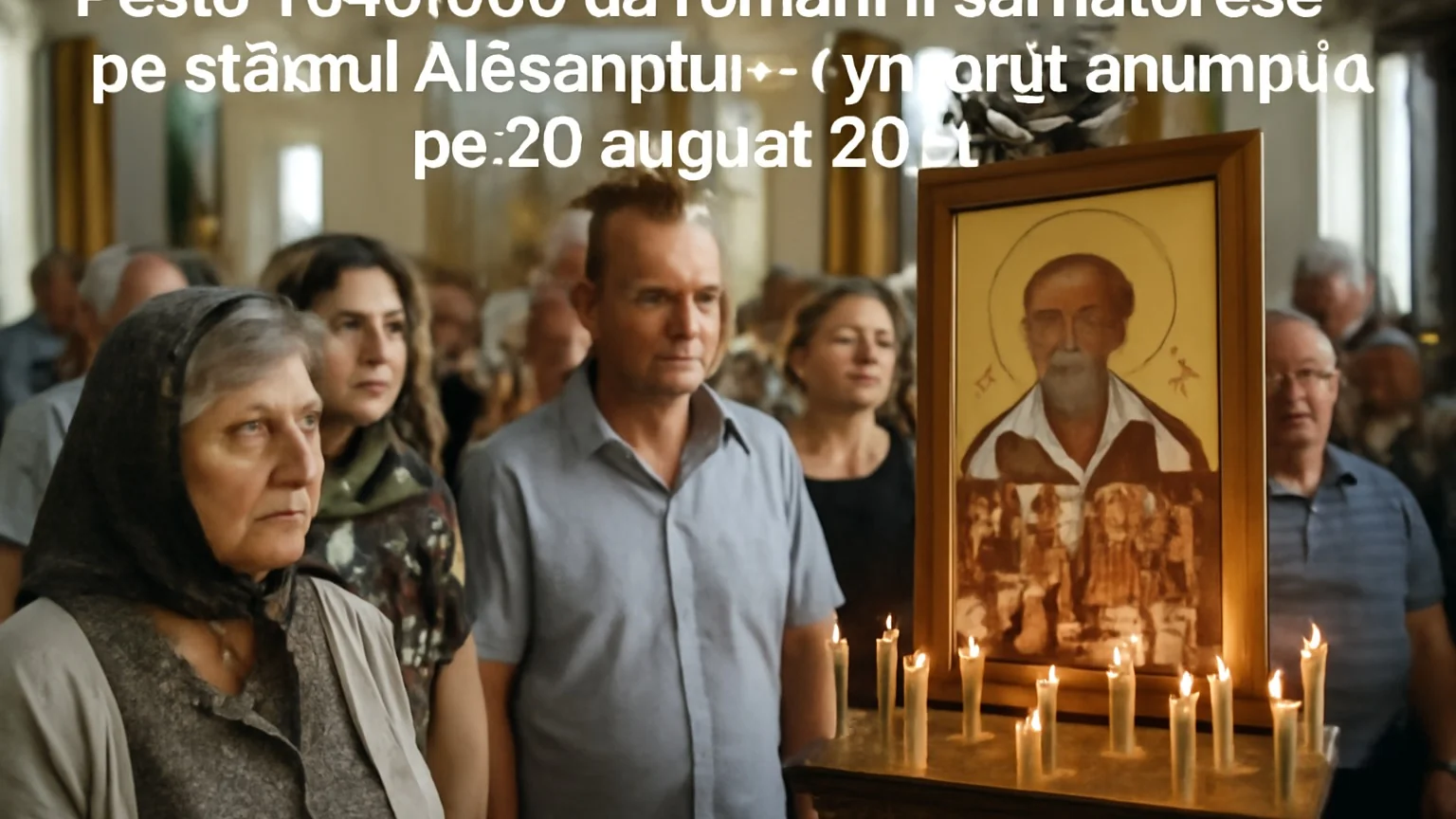 Peste 1.040.000 de români îl sărbătoresc pe Sfântul Alexandru — evidenţă anunţată pe 30 august 2026