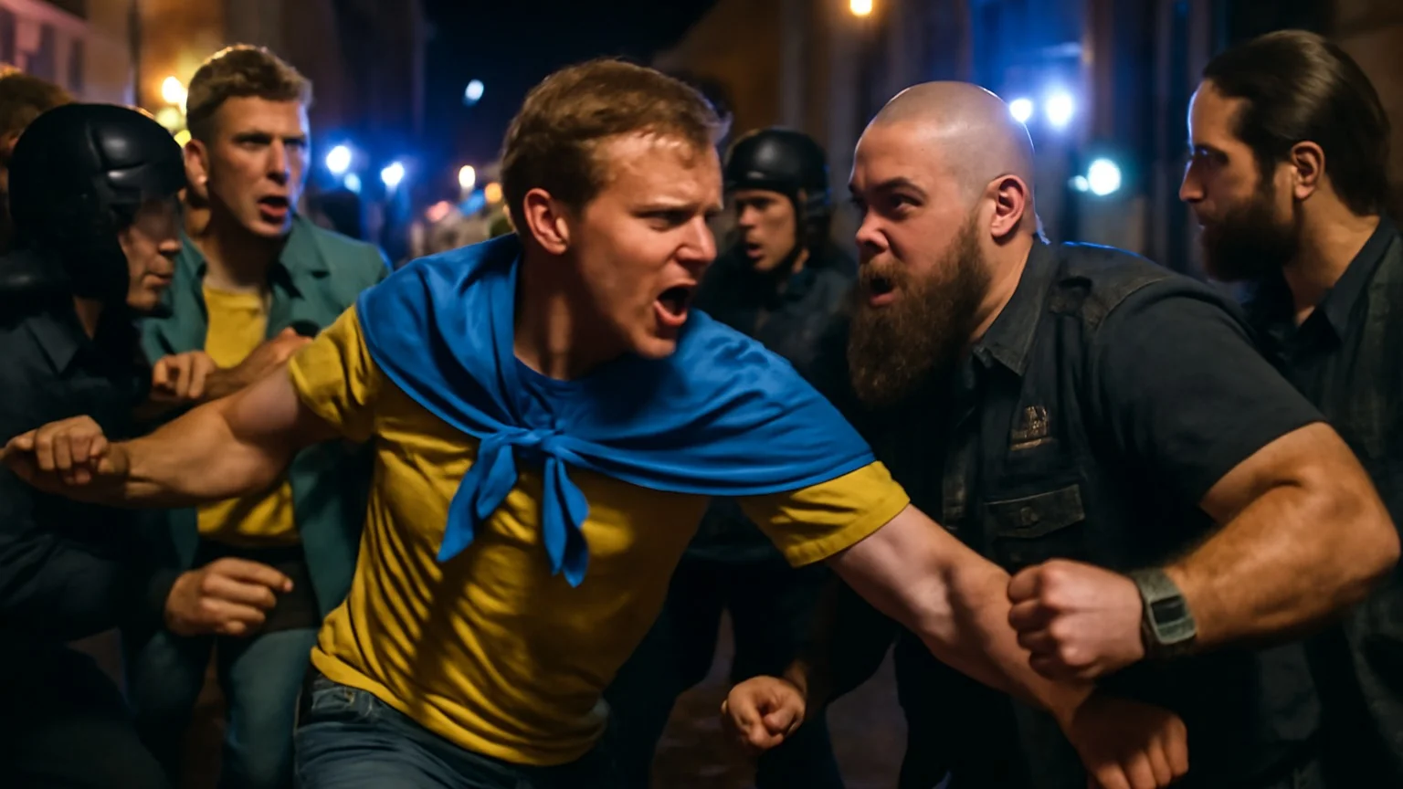 Scandal în Centrul Vechi înaintea concertului Max Korzh: ciocniri între fani ucraineni și motocicliști români