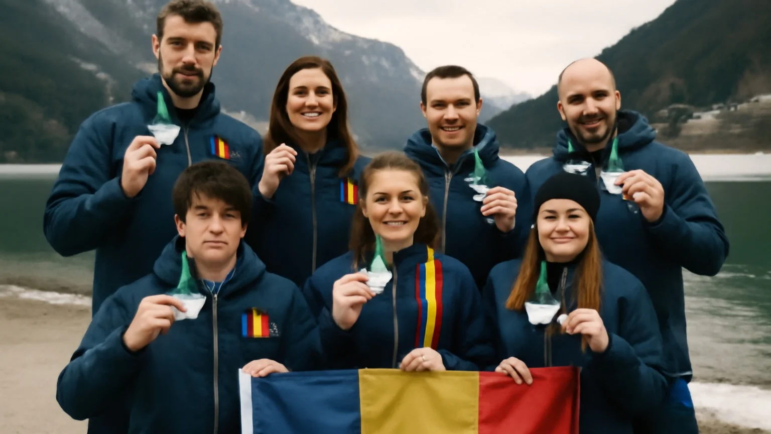 Sportivi români cuceresc medalii la Europenele de înot în ape înghețate de la Molveno (record mondial la 100 m spate)