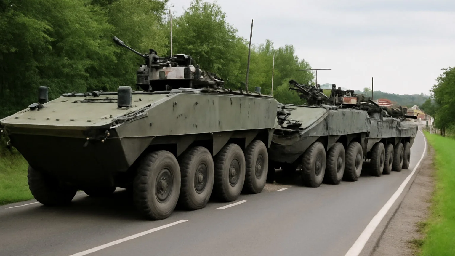 Trei transportoare blindate Piranha 5 s-au ciocnit în județul Sălaj — 11 militari răniți