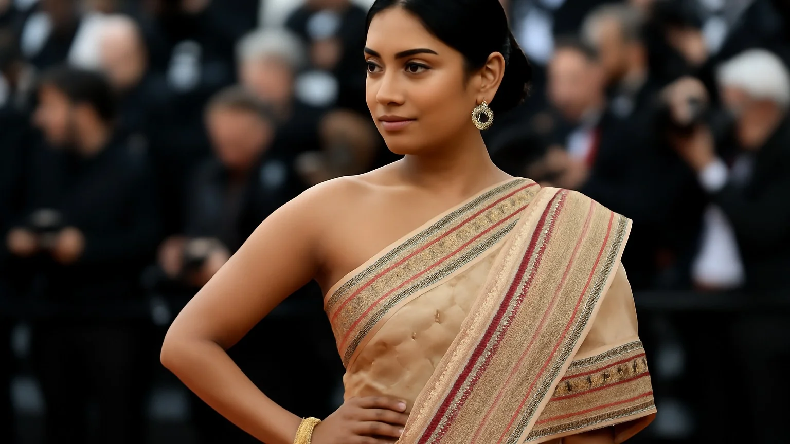 Vedete indiene şi reprezentări regionale la Cannes: Disha Madan readuce meşteşugul sud‑indian pe covor